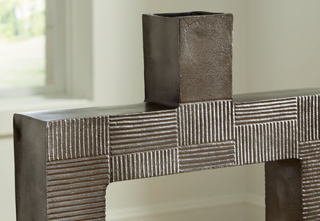 Wrengrove Antique Nickel Finish Vase - Ornate Home