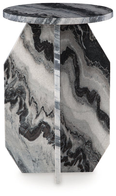 Wrenlane Black/White/Taupe Accent Table - Ornate Home