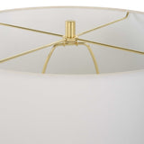 Wrenley White Ridged Table Lamp - Ornate Home