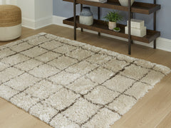 Wrenlow Cream/Brown 5' x 7' Rug - Ornate Home