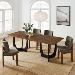 Wrenly Walnut 94" Dining Table - Ornate Home
