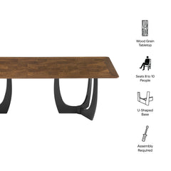 Wrenly Walnut 94" Dining Table - Ornate Home