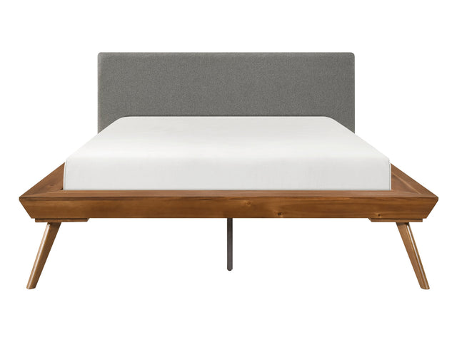 Wrenn Chestnut / Dark Gray Full Platform Bed - Ornate Home