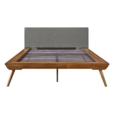 Wrenn Chestnut / Dark Gray Full Platform Bed - Ornate Home