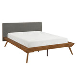 Wrenn Chestnut / Dark Gray Full Platform Bed - Ornate Home