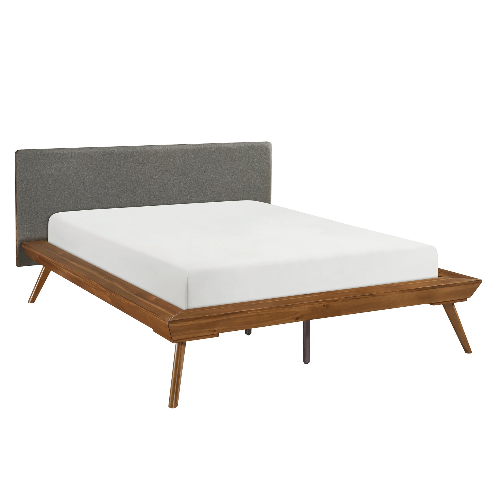 Wrenn Chestnut / Dark Gray Full Platform Bed - Ornate Home