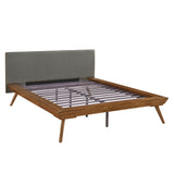 Wrenn Chestnut / Dark Gray Full Platform Bed - Ornate Home