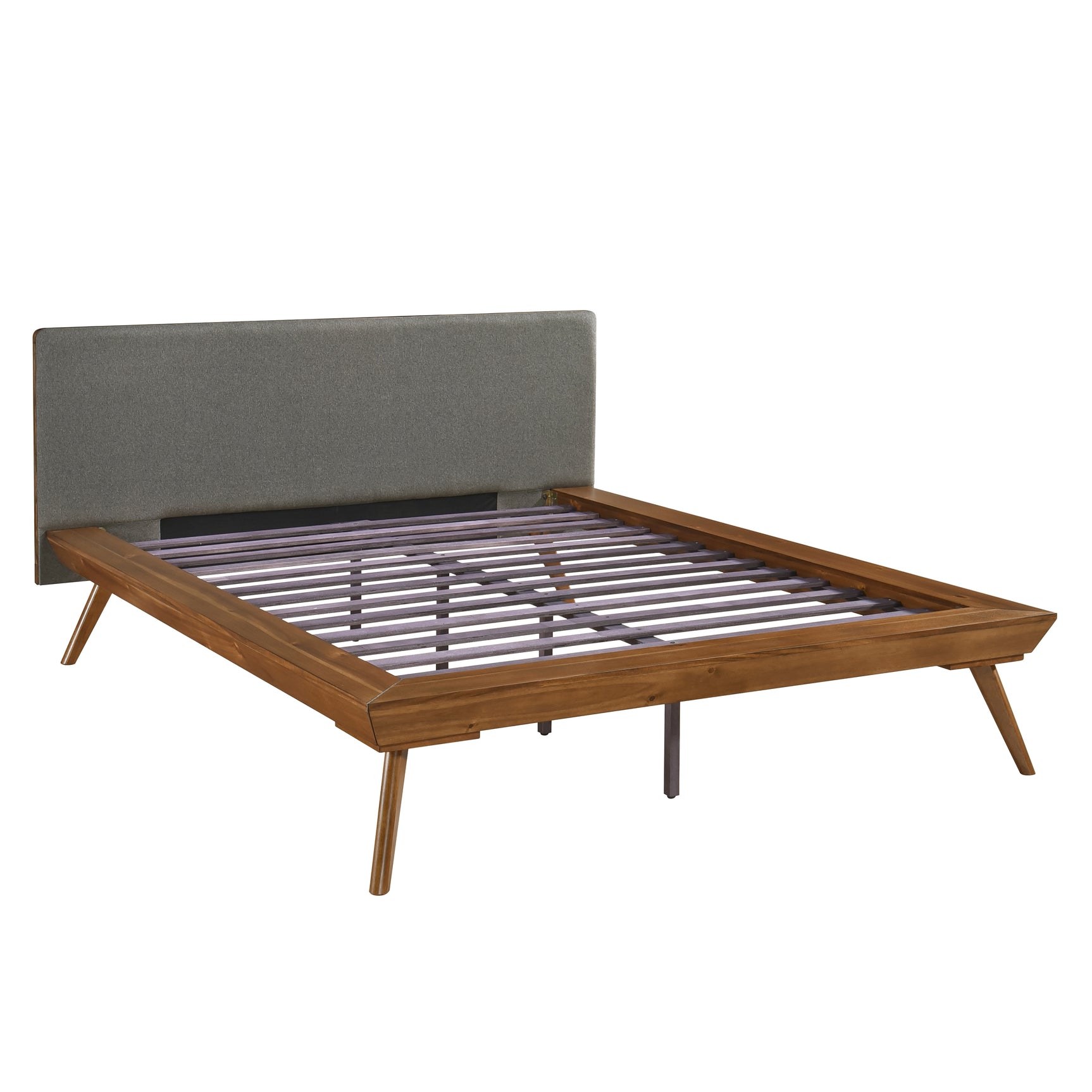 Wrenn Chestnut / Dark Gray Full Platform Bed - Ornate Home