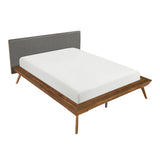 Wrenn Chestnut / Dark Gray Full Platform Bed - Ornate Home