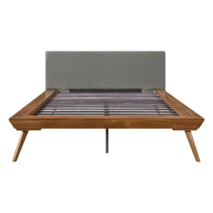 Wrenn Chestnut / Dark Gray Queen Platform Bed - Ornate Home