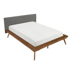 Wrenn Chestnut / Dark Gray Queen Platform Bed - Ornate Home