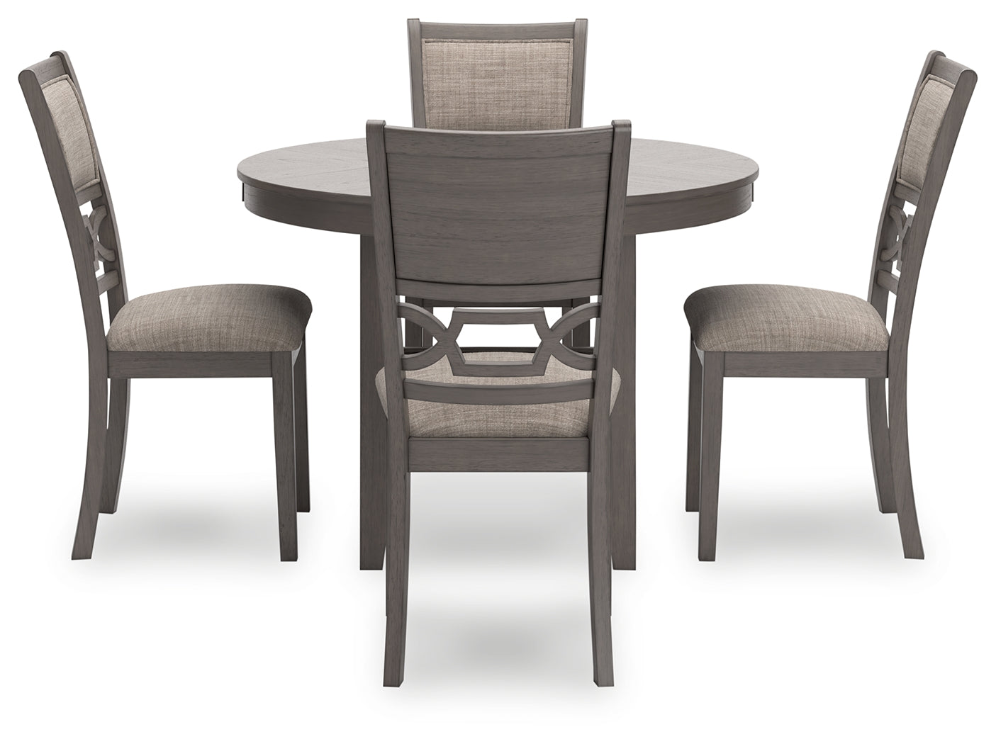 Wrenning Gray Dining Table and 4 Chairs (Set of 5) (Online Special Price) - Ornate Home