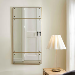 Wrenton Brass Rectangular Mirror - Ornate Home