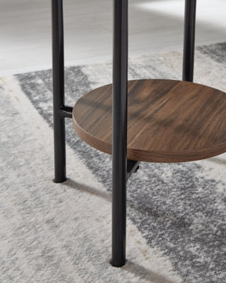 Wrenwich Brown/Black/White Occasional Table Set (Set of 3) (Online Special Price) - Ornate Home