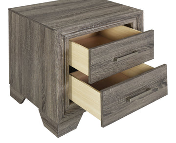Wright Brown Oak 4-piece California King Bedroom Set - Ornate Home