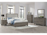Wright Brown Oak 5-piece California King Bedroom Set - Ornate Home