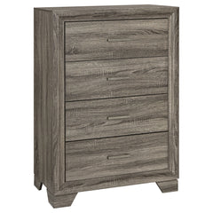 Wright Brown Oak 5-piece California King Bedroom Set - Ornate Home