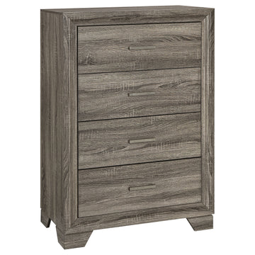 Wright Brown Oak 5-piece California King Bedroom Set - Ornate Home