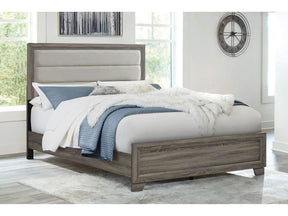 Wright Brown Oak 52-inch Upholstered California King Bed - Ornate Home