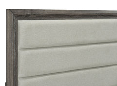 Wright Brown Oak 52-inch Upholstered California King Bed - Ornate Home