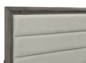 Wright Brown Oak 52-inch Upholstered California King Bed - Ornate Home