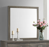 Wright Brown Oak Dresser Mirror - Ornate Home