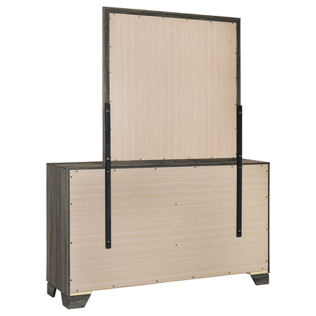 Wright Brown Oak Dresser and Mirror - Ornate Home