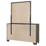 Wright Brown Oak Dresser and Mirror - Ornate Home