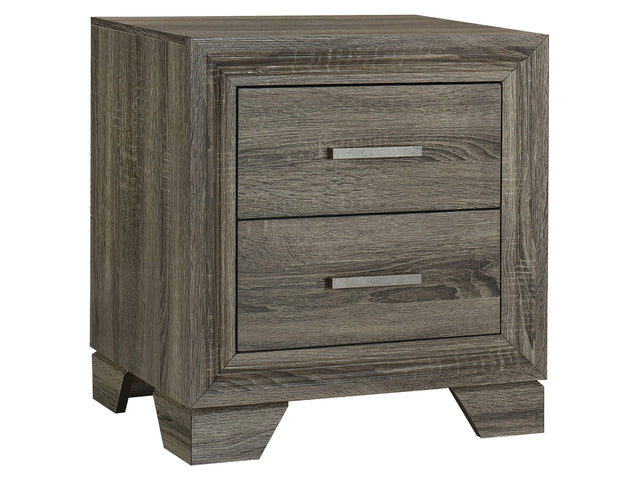 Wright Brown Oak Nightstand - Ornate Home