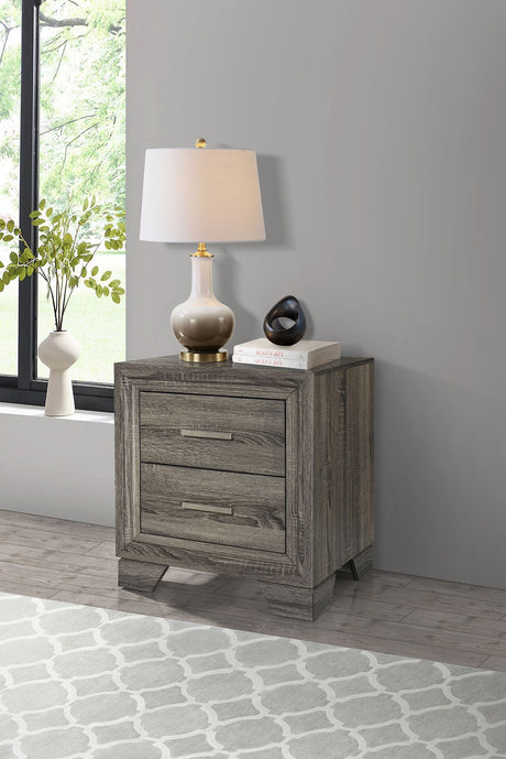 Wright Brown Oak Nightstand - Ornate Home