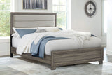 Wright Brown Oak Queen Panel Bed - Ornate Home