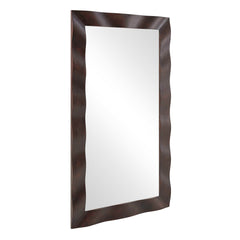 Wrinkle Woodtone Wavy Wood Mirror - Ornate Home
