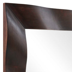 Wrinkle Woodtone Wavy Wood Mirror - Ornate Home
