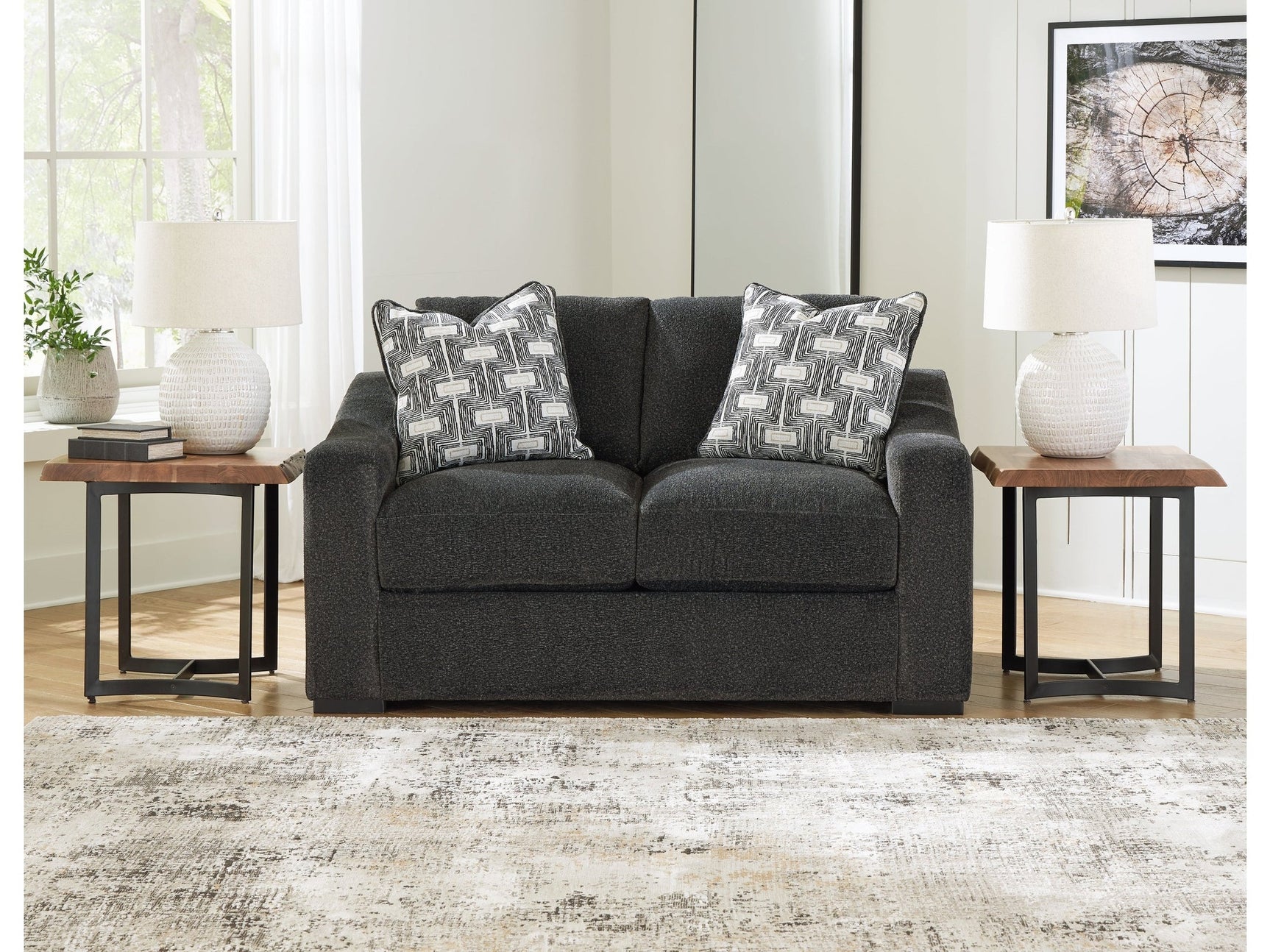 Wryenlynn Onyx Loveseat - Ornate Home