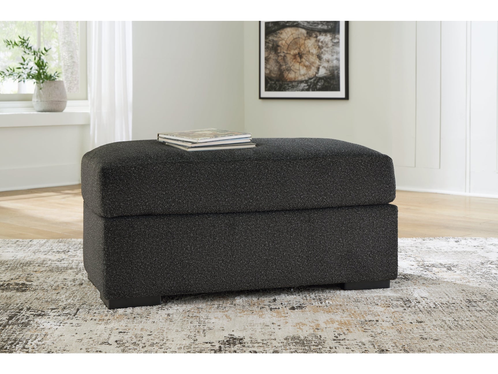 Wryenlynn Onyx Ottoman - Ornate Home