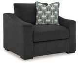 Wryenlynn Onyx Oversized Chair (Online Special Price) - Ornate Home