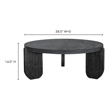 Wunder Black Coffee Table - Ornate Home