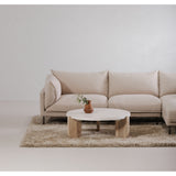 Wunder White Coffee Table - Ornate Home