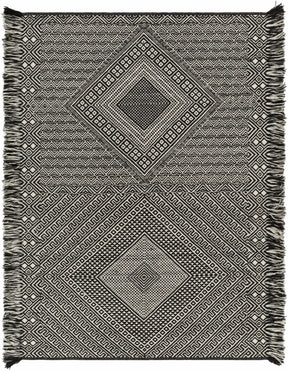 Wundowie Black&Ivory Diamond Wool Rug - Clearance - Ornate Home