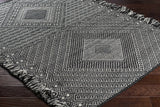 Wundowie Black&Ivory Diamond Wool Rug - Clearance - Ornate Home
