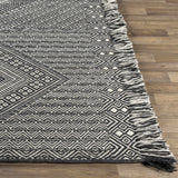 Wundowie Black&Ivory Diamond Wool Rug - Clearance - Ornate Home