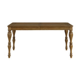 Wyatt Brown/Weathered White/Gray 5-Piece Counter Height Dining Table Set - Ornate Home