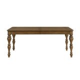 Wyatt Brown/Weathered White/Gray 5-Piece Dining Table Set - Ornate Home
