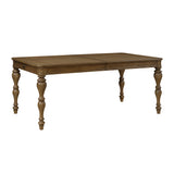 Wyatt Brown/Weathered White/Gray 5-Piece Dining Table Set - Ornate Home