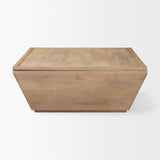 Wyatt Brown Wood Angular Coffee Table - Ornate Home
