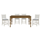 Wyatt Tan 5pc Dining Set - Ornate Home