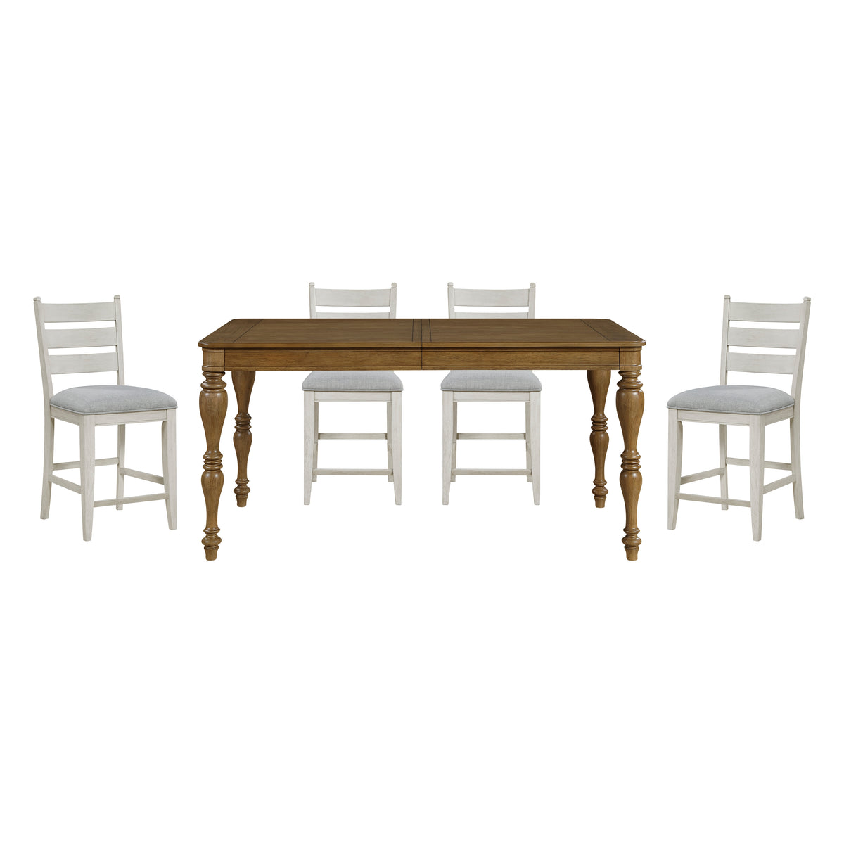 Wyatt Tan 5pc Dining Set - Ornate Home