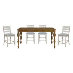 Wyatt Tan 5pc Dining Set - Ornate Home