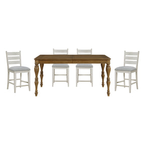 Wyatt Tan 5pc Dining Set - Ornate Home