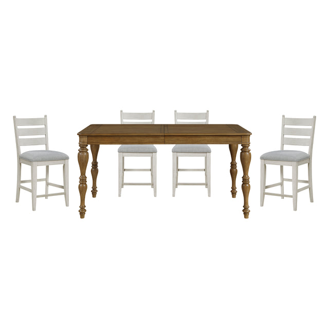 Wyatt Tan 5pc Dining Set - Ornate Home